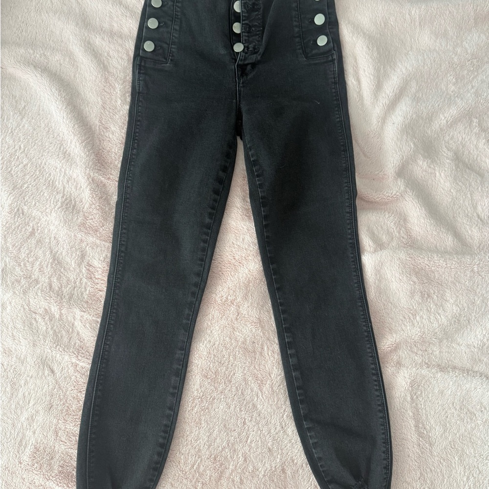 J Brand Women's High Rise Black Jeans
